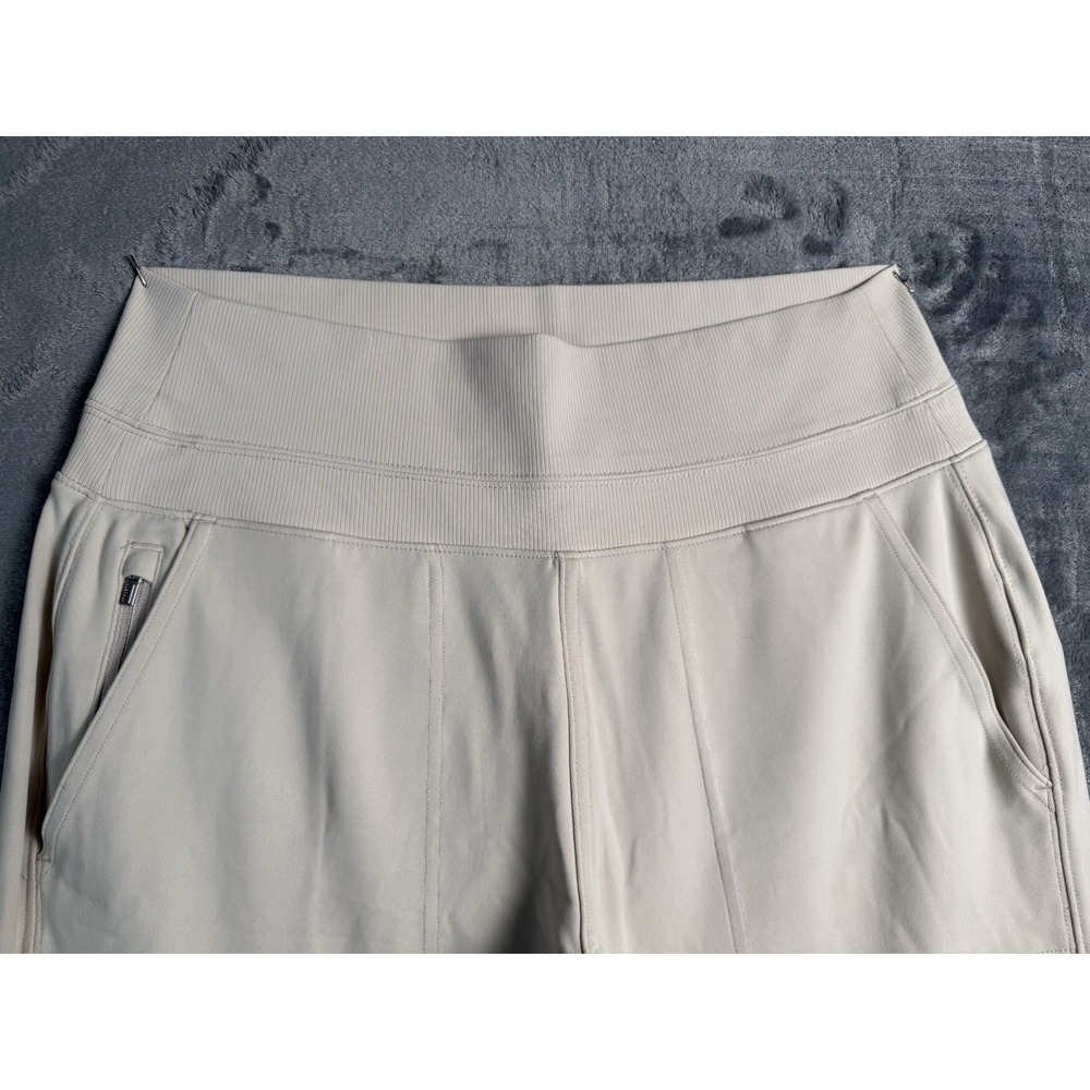 Athleta Brooklyn Jogger Womens M Beige Cream Travel Athleisure Pants - Picture 5 of 9